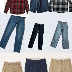 Abercrombie Kids Boys Bundle 11/12 Pants Shorts Jeans Shirts Lot 9pc